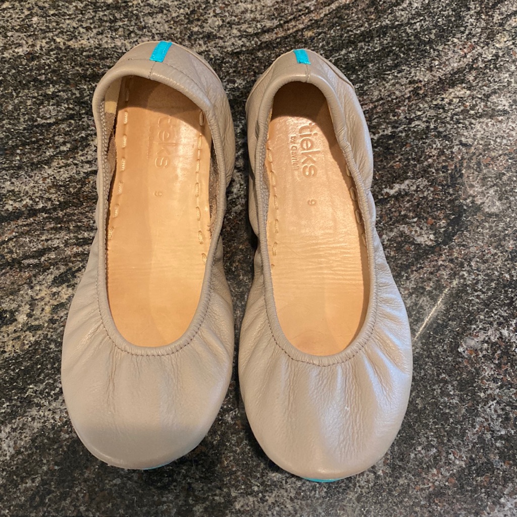 Tieks Taupe, Size 9 Lightly Worn
